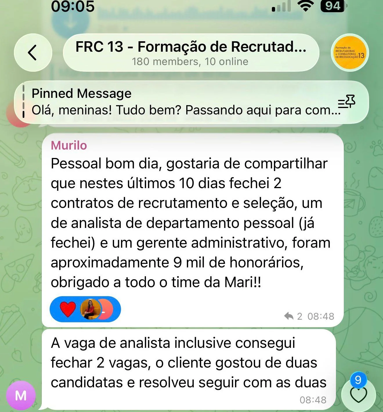 Depoimento de aluna do Profissão RH em Dobro