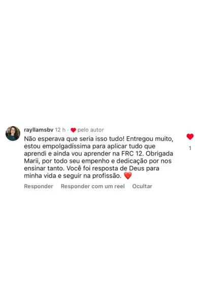 Depoimento de aluna do RH em Dobro