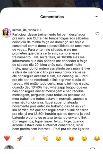 Depoimento de aluna do RH em Dobro