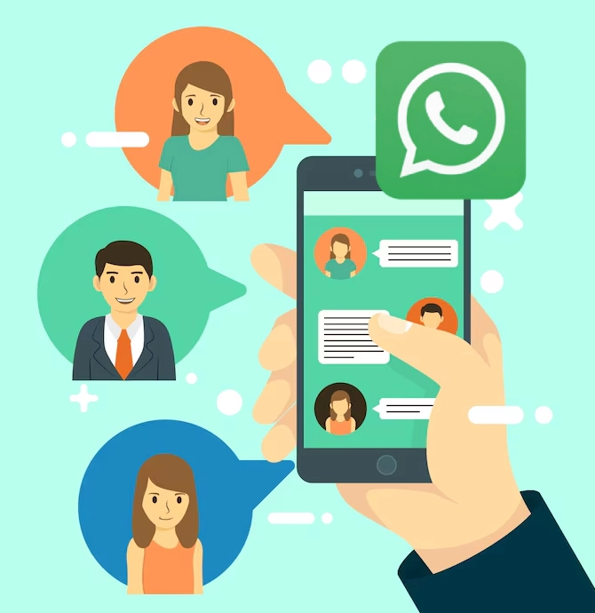 Grupo fechado no WhatsApp.