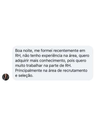 Depoimento de aluna